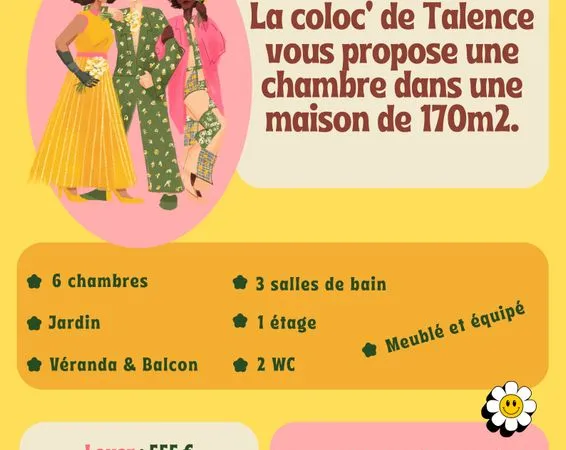 Chambre en colocation