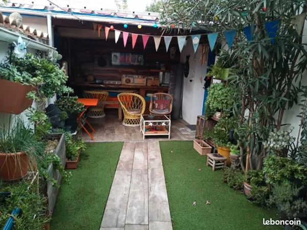 ✨ maison t2 bohème chic avec cour privative — niort centre 🌿