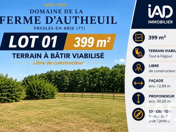 Terrain 399 m²