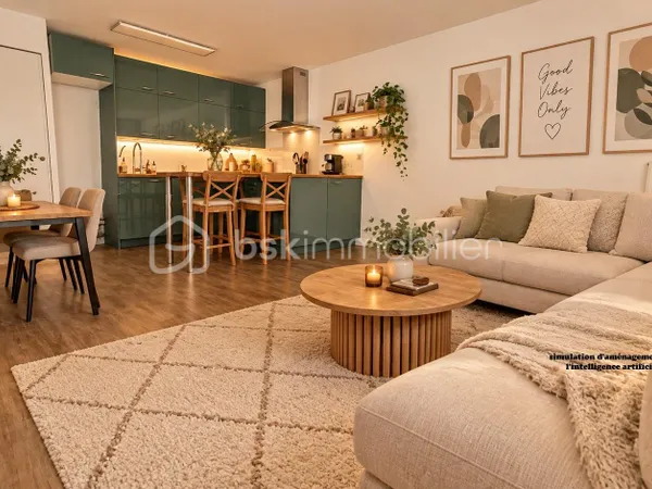 Appartement 2 pièces 61 m²