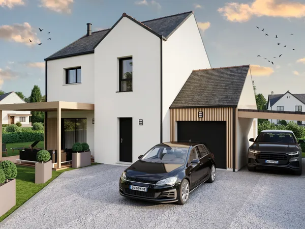 Terrain + maison 92 m²