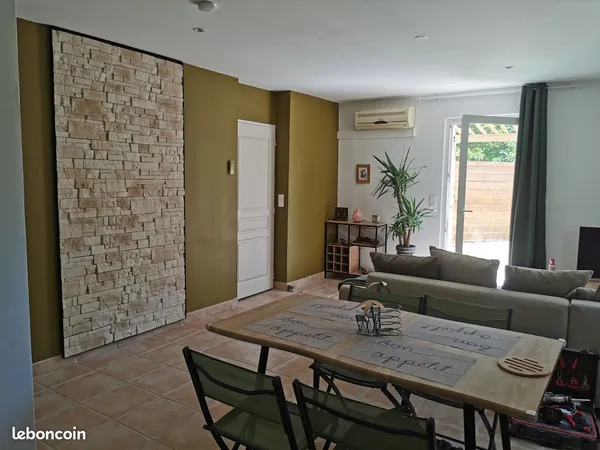Appartement rez de jardin 55m²