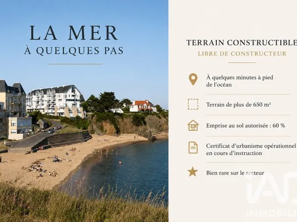 Terrain 650 m²