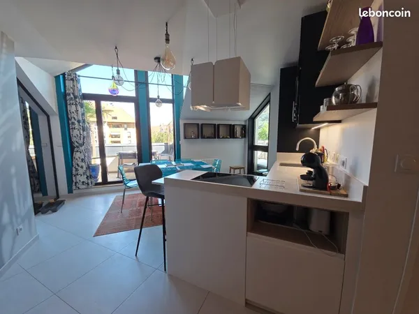 T3/4 Coeur de ville ultra calme terrasse(s) parking
