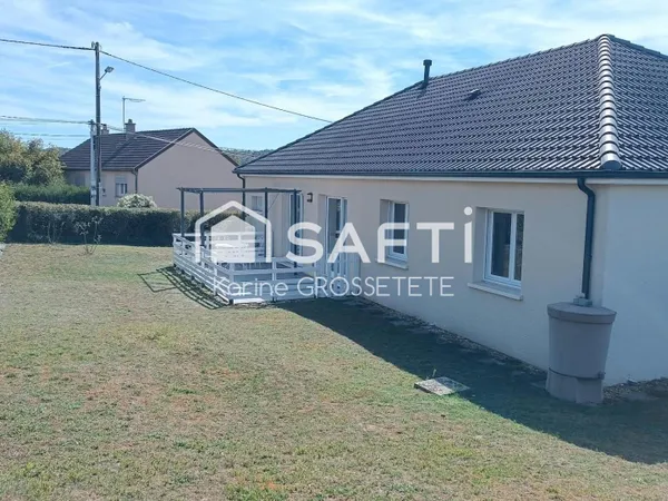 Pavillon de plain pied de 107m² sur un terrain de 1000m²