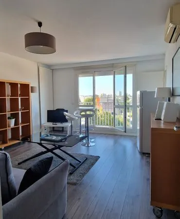 T1bis meublé 37m2 à Châteauroux, climatisation, balcon plein sud, rue de la Fontaine St Germain