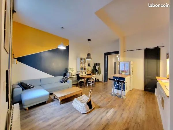 🏡 T3 Meublé 80 m² - Bon Standing - Hyper Centre Saint-Étienne - possibilité collocation