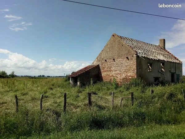 Vente terrain constructible avec ruine