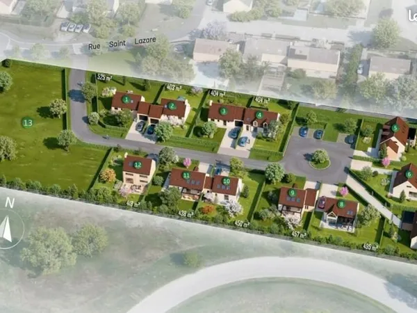 Terrain 525 m² Poincy