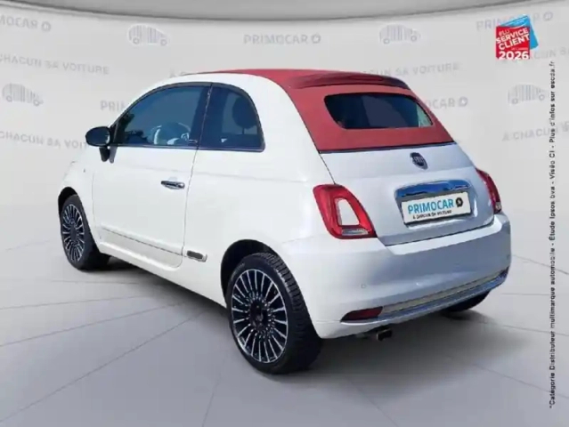 Fiat 500 1.2 8v 69ch lounge dualogic cabriolet — photo 8