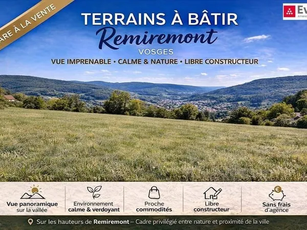 Terrain constructible 817 m²