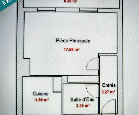 Appartement 2 pièces 29 m²