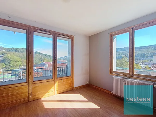 EXCLUSIVITÉ - SAINT-ÉTIENNE TERRENOIRE - T3 51,66 m² - 2 CHAMBRES - BALCON - FAIBLES CHARGES - BEAU 