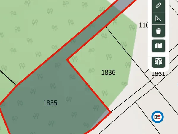 Terrain 2000 m²