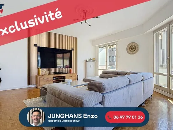 Appartement T4 de 87 m2 entièrement rénové Double séjour Balcon