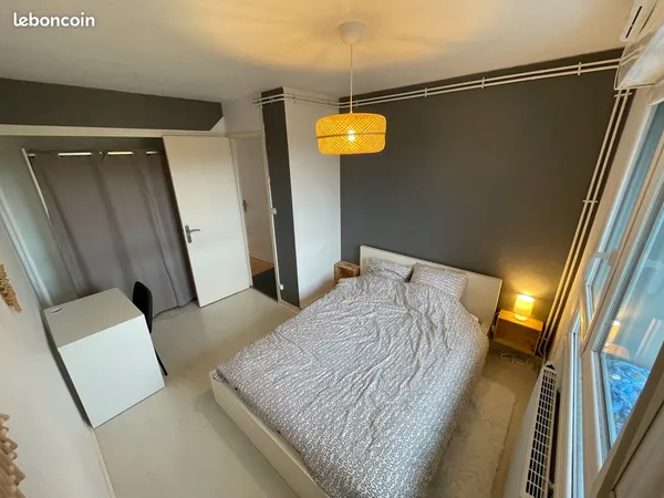 1 chambre dans colocation meublée de 2 personnes - T3 52 m² - Mérignac (limite Pessac)