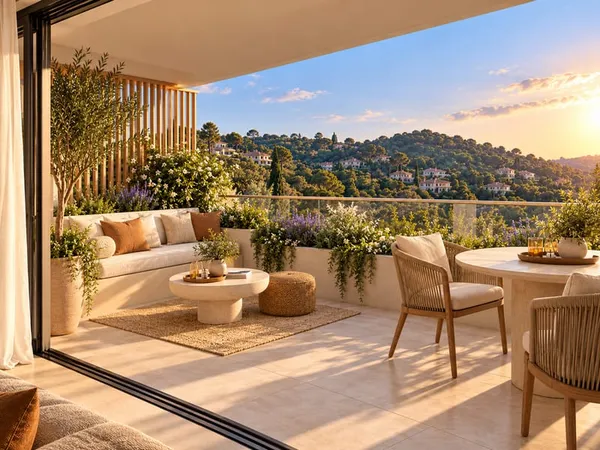 Nice - 2 pièces - 40m² - Terrasse - Vue dégagée - Piscine - Calme - Garantie constructeur 10 ans
