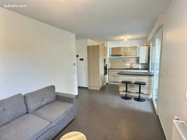 Appartement T2, plus de 37 m² bien agencé, jardin privatif et terrasse - Annemasse - Idéal premier a