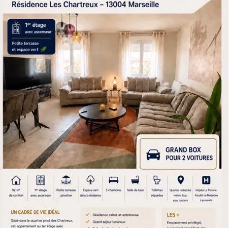 Beau T4 à vendre aux Chartreux - Idéal famille