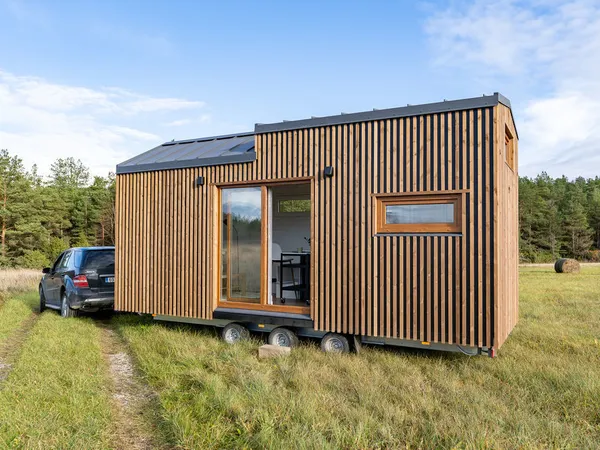 Mini-maison sur roues
