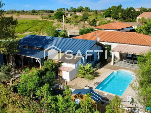 VILLA RÉCENTE AVEC CHALET INDÉPENDANT, PISCINE ET GRAND PARKING