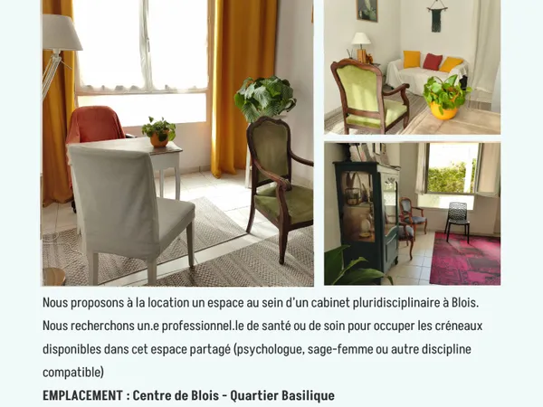Loue cabinet partagé