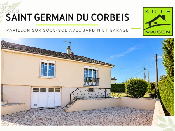 SAINT GERMAIN DU CORBEIS - Pavillon - Sous-sol complet avec terrain clos de 377 m²