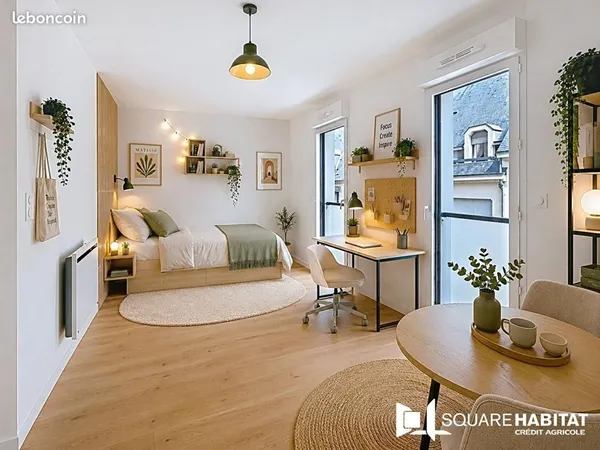 Studio 1 pièce 24 m²