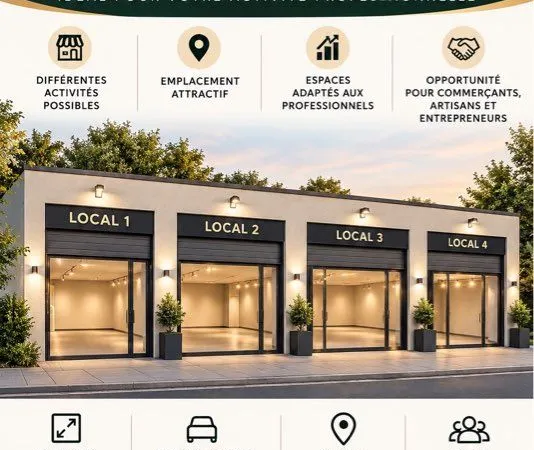 À LOUER - LOCAL COMMERCIAL / BUREAU DE 30 m² - ÉTAT NEUF