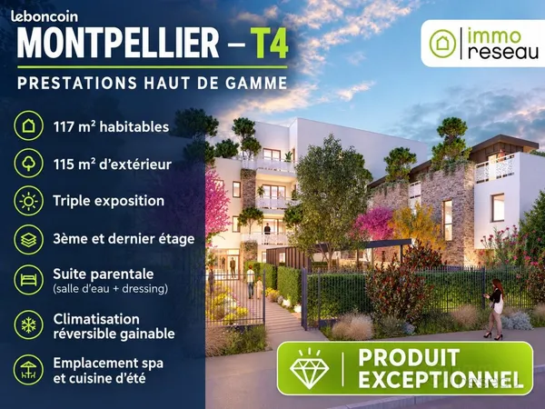 Appartement 4 pièces 117 m²