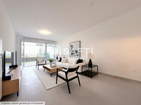 Appartement neuf avec jardin et terrasse sans vis-à-vis