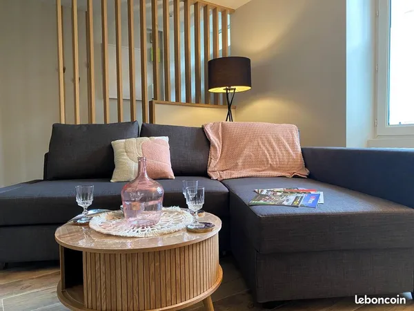 Maison meublée 2 ch avec jardin