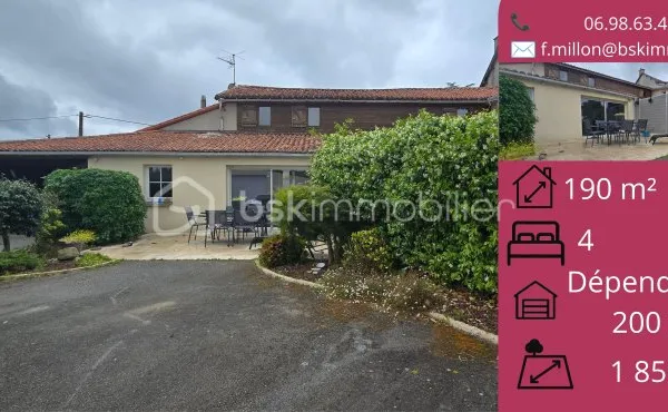 Maison 8 pièces 190 m²