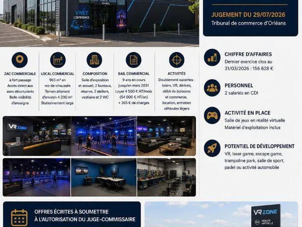 Commerce Vente Villemandeur   40000€