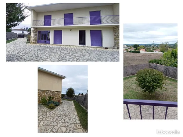 Maison entièrement rénovée 105 m² - 4 ch, grand balcon vue dégagée