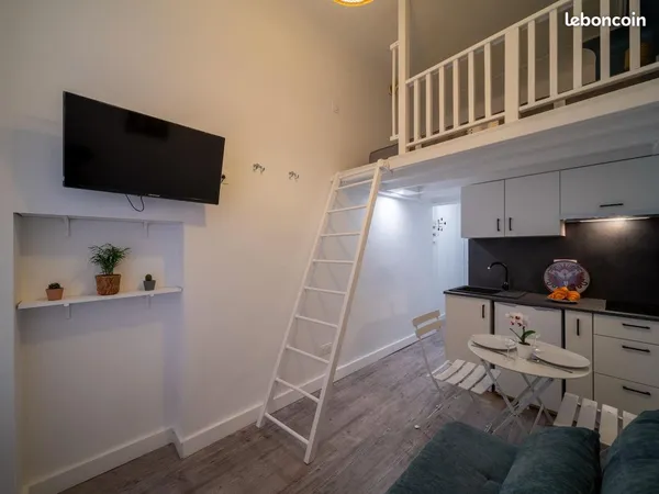 Studio meublé avec mezzanine — bail mobilité