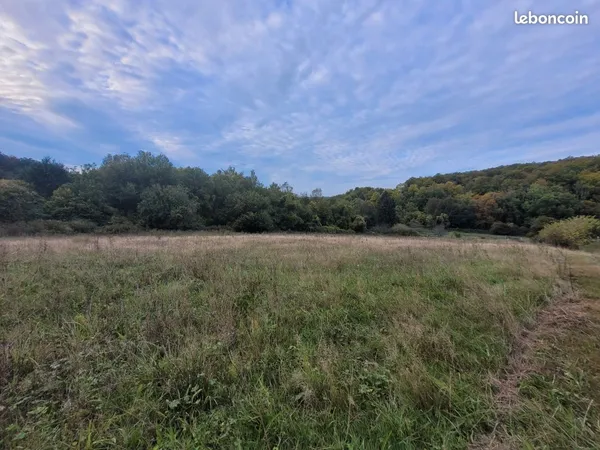 Terrain 1.14 hectare avec point d'eau naturel, idéal chevaux ou loisir