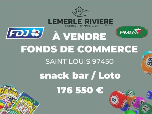 FONDS DE COMMERCE À VENDRE - SAINT-LOUIS (97450) Emplacement stratégique - Centre-ville