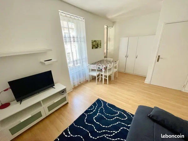 Studio meublé 22m2 vendu loué DPE C + cave