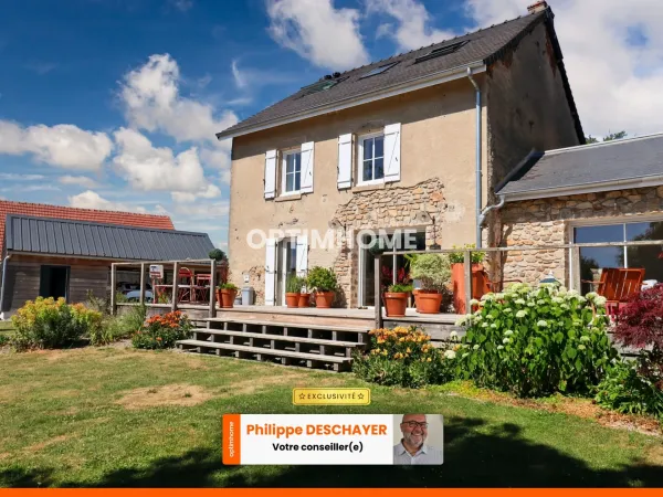 Maison de Charme - 132 m² - 6 pièces - 4 Chambres - Carport Double - Terrain 1256 m² -SAINT HILAIRE 