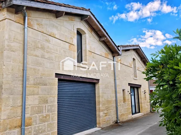 Maison d'architecte en pierre à 15 min Bordeaux