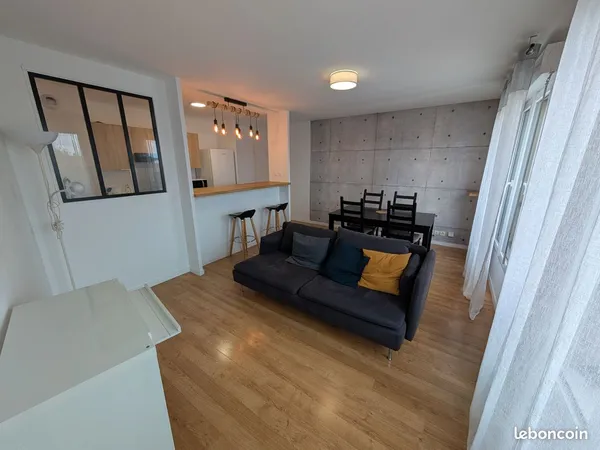 Appartement 2 pièces meublé traversant