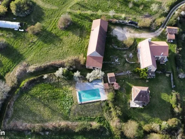Ancienne Ferme en Pierre Rénovée/Piscine/Plan d'eau/ 12 Ha/15mn Nord Est Bergerac