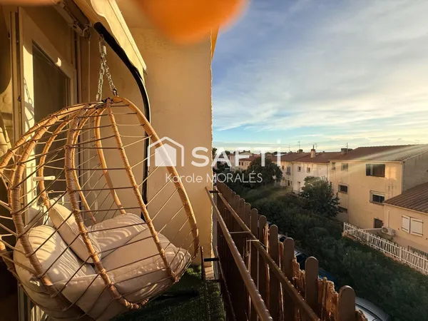 PERPIGNAN, APPT T4 AVEC BALCON DANS RESIDENCE AVEC STATIONNEMENTS
