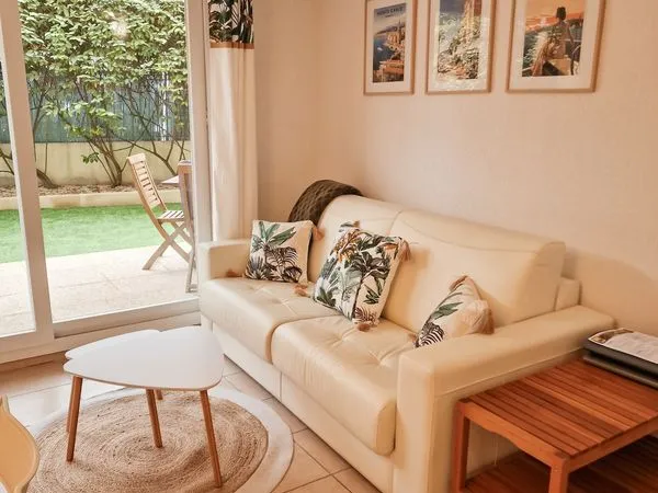 2 pièces meublé 35m² tout équipé, jardin 45 m² - Bail moyenne durée