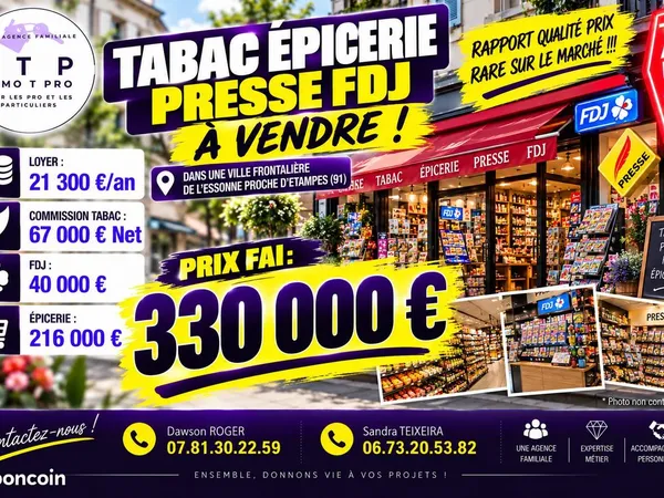 Fdj, presse, tabac Étampes