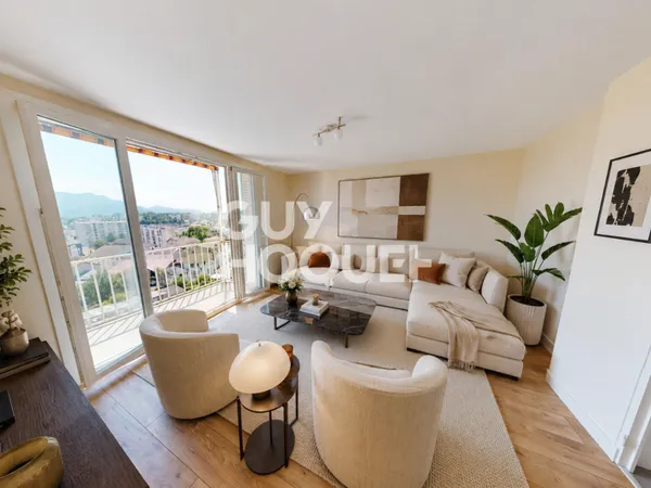Rare à louer appartement 3 pièces de 62 m² avec garage cave et vue