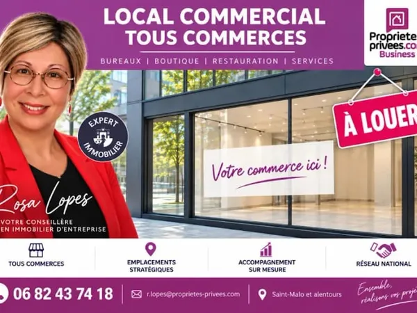 Local 1 pièce 100 m²