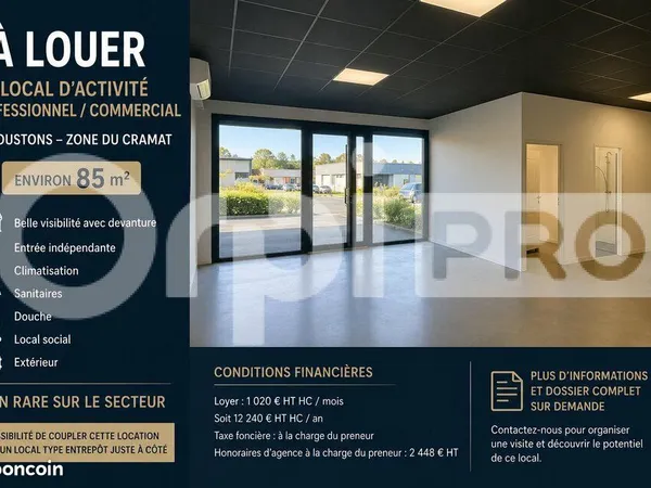 Local d'activité 85 m²