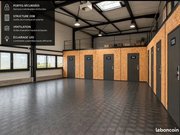 Box de stockage & places de parking securises